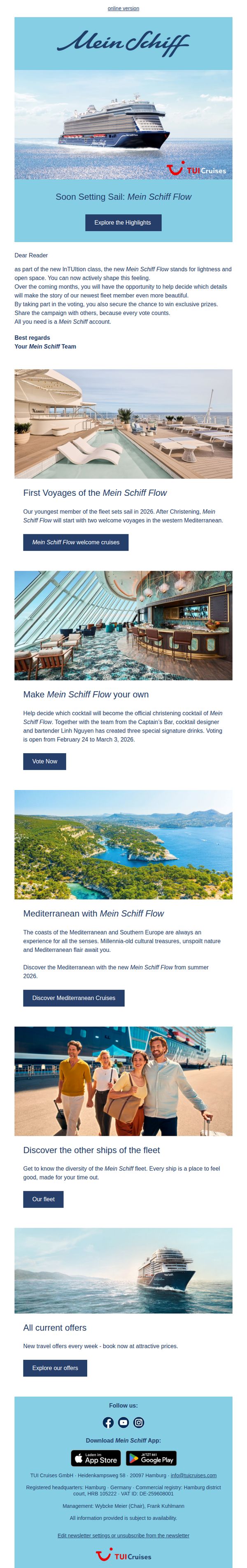 9. Mein Schiff - DE: Make the new Mein Schiff Flow your own