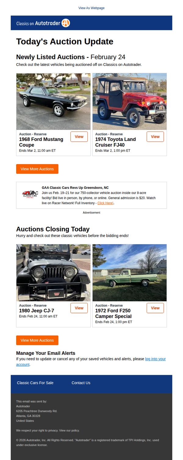 Classics AutoTrader 