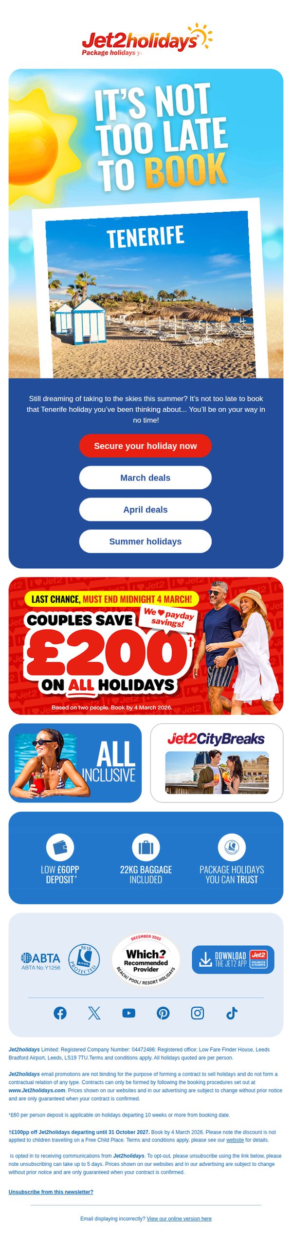 7. It's not too late to book Tenerife
