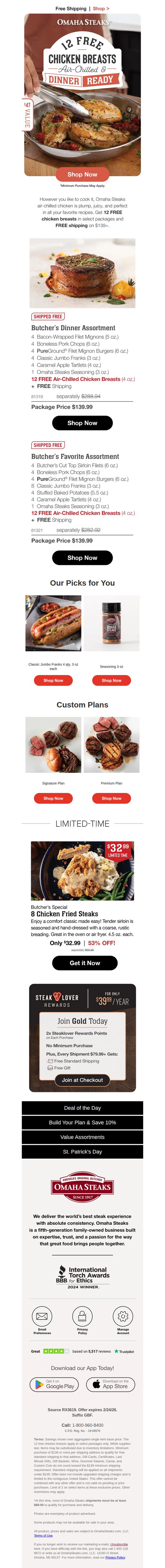 Omaha Steaks 