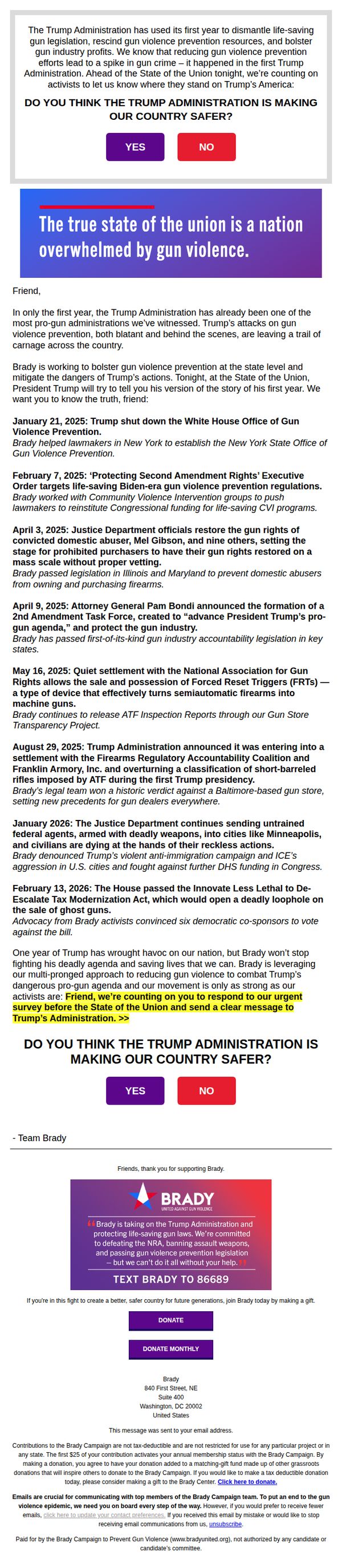 8. What the Pro-Gun President won't address tonight