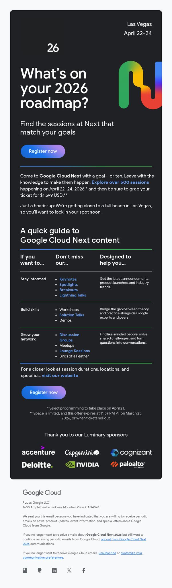 9. Google BeyondCorp : Just announced: Check out all the sessions at Google Cloud Next