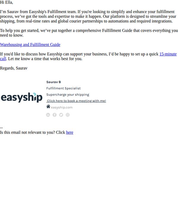 6. Easyship: Fulfillment Guide for you 📦