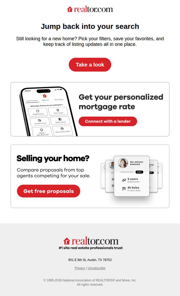 9. See new homes before anyone else