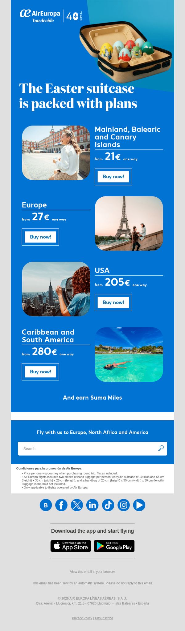 8.    
🐰 Easter holiday flights are booked in February