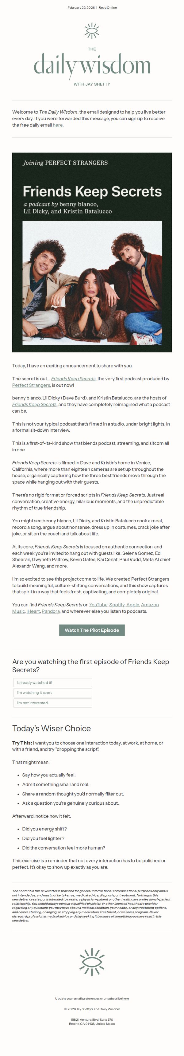 8. Jay Shetty: Perfect Strangers’ First Project is Live!