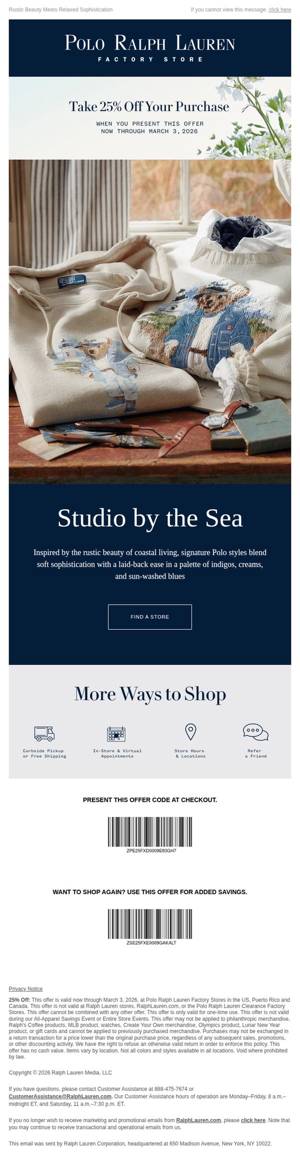 Polo Ralph Lauren Factory Store
