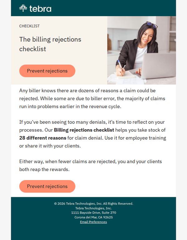 6. Tebra : Stop rejected claims: Your comprehensive checklist