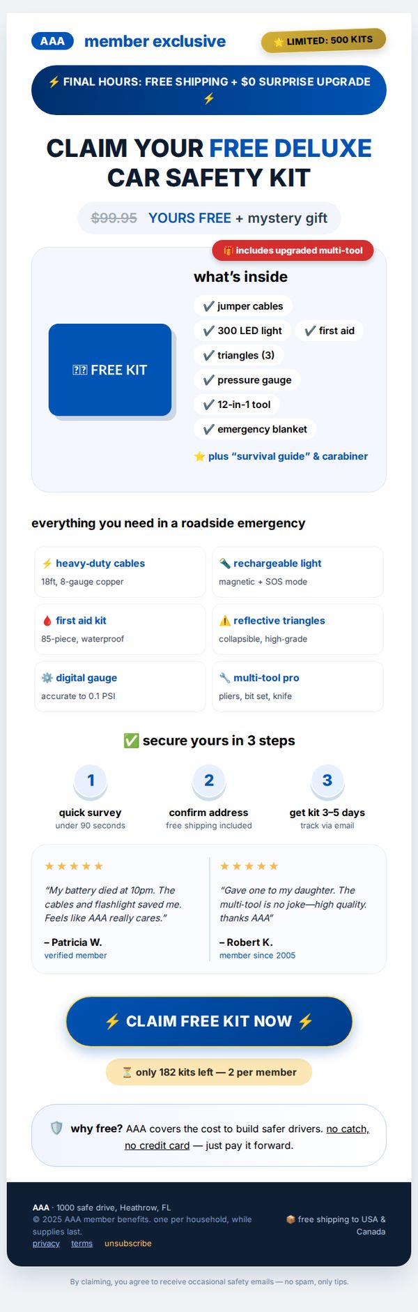 7. MapMyRide : Complete This Survey & Win an AAA Car Safety Kit