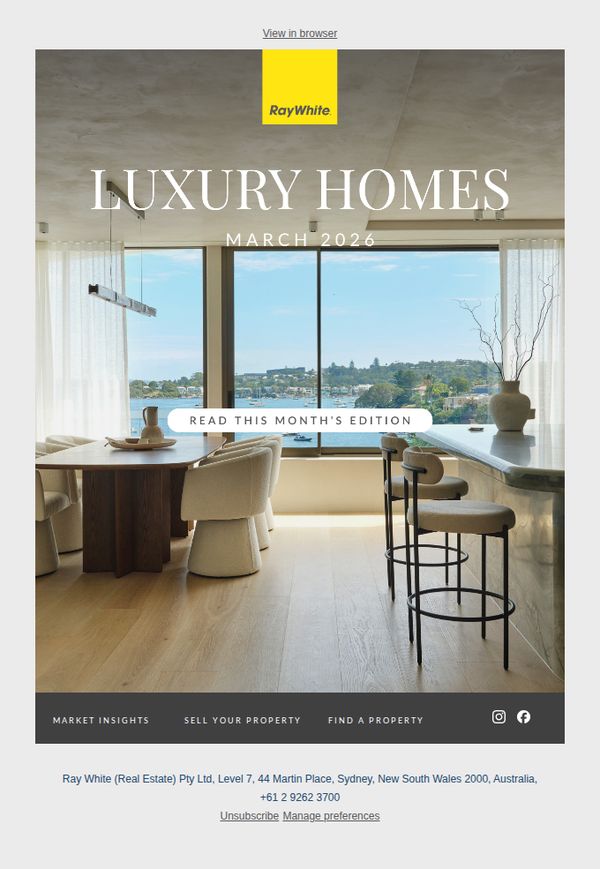 7. Ray White : Luxury Homes magazine | Presenting the best of what the market has to offer