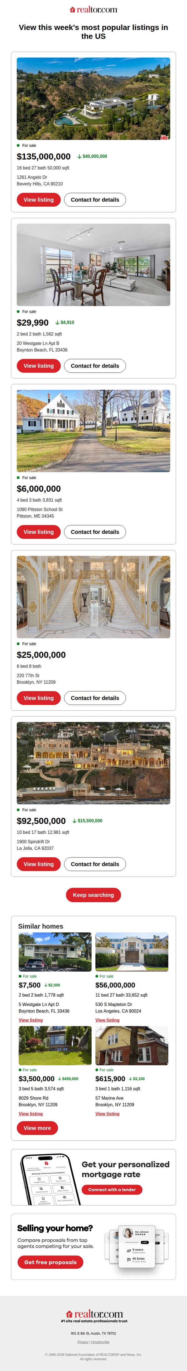 6. | Top US Listings: See What's Trending |