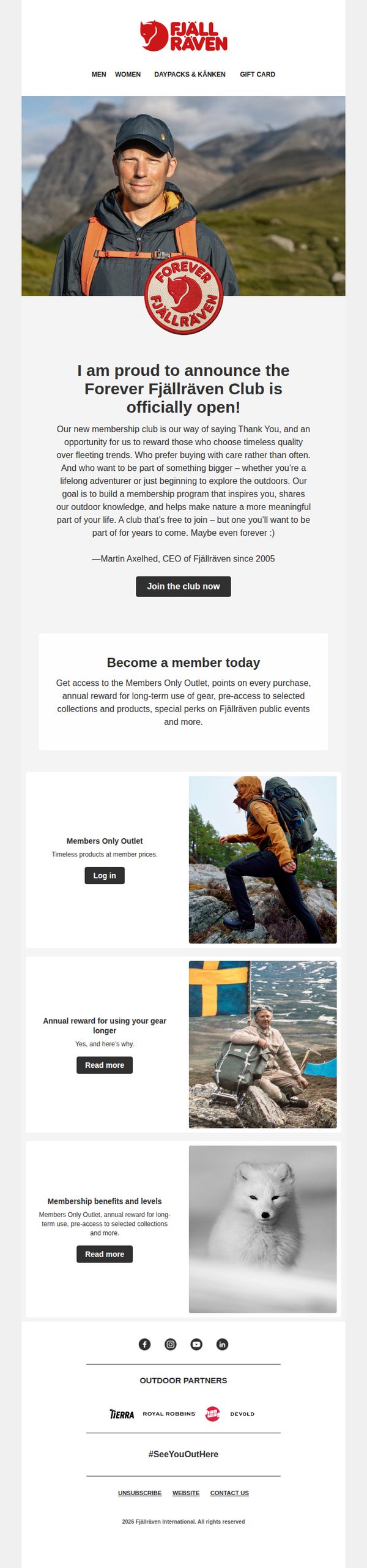 7. The Forever Fjällräven Club is here!