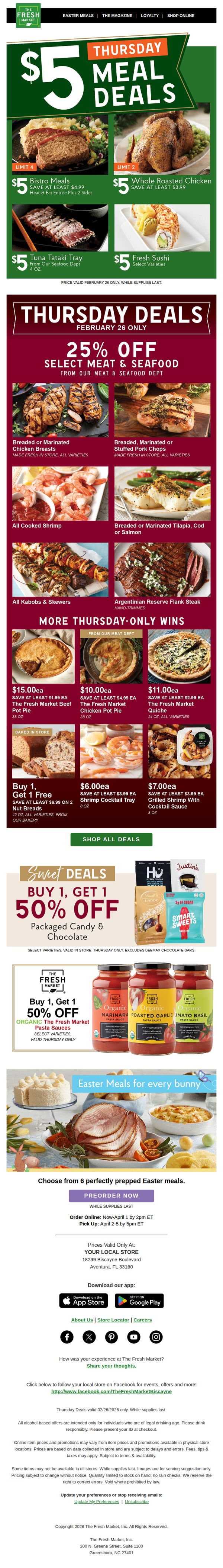 7. The Fresh Market: Thoughtful picks on meat, seafood & more
