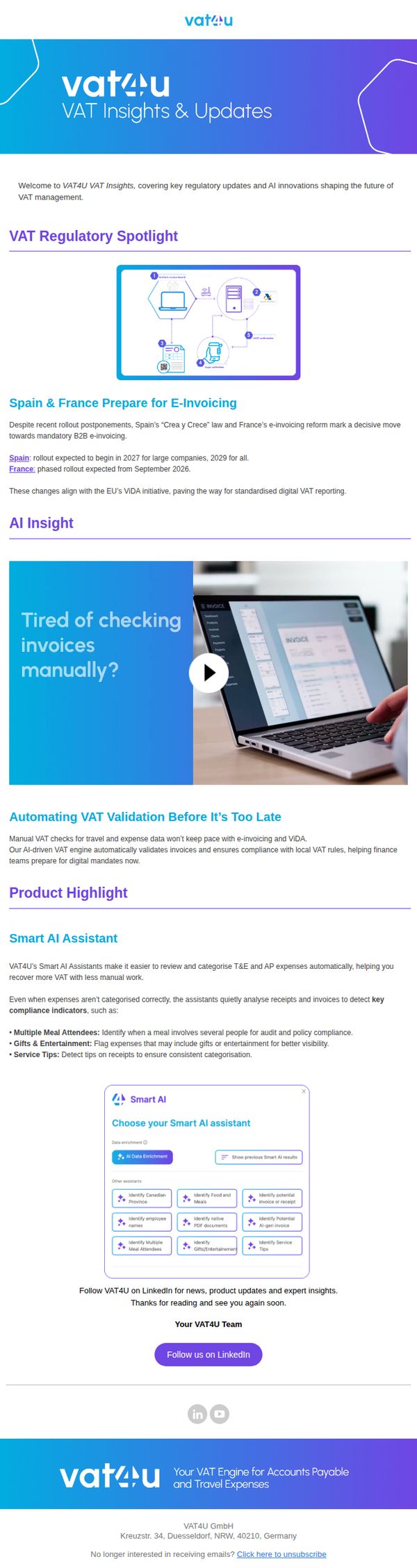 6. VAT4U: What’s new: VAT insights, automation and product updates