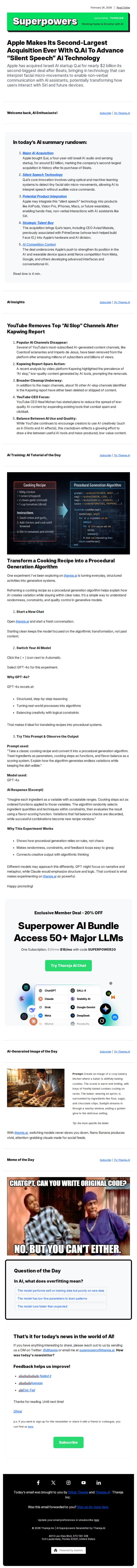 9. Thareja: Apple Makes Its Second-Largest Acquisition Ever With Q.Ai To Advance “Silent Speech” Ai Technology