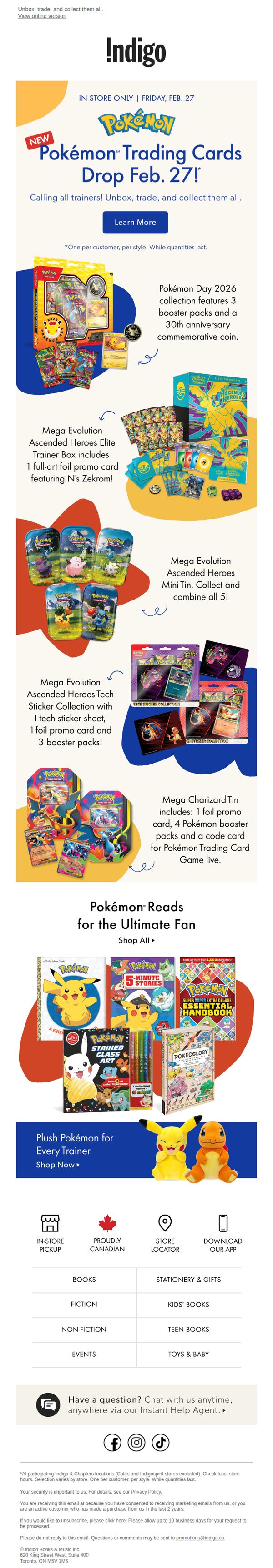 9. Indigo: Pokémon Drop Day is Feb. 27