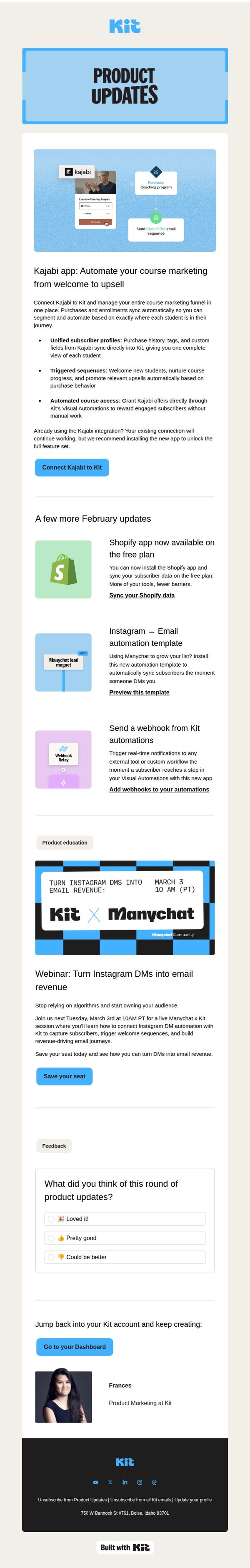 6. Kit Product Updates: February 2026