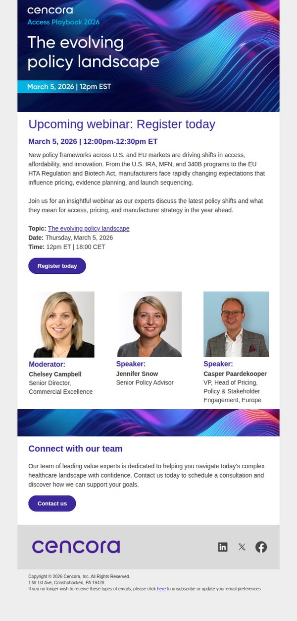 6. PharmaLex: Register Now: Decoding 2025–2026 Policy Shifts Across U.S. and EU Markets