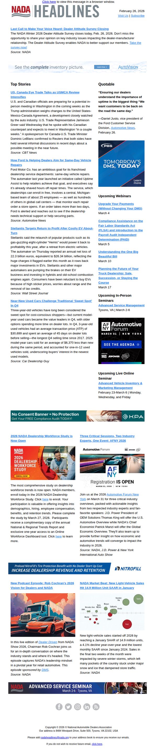 National Automobile Dealers Association (NADA)