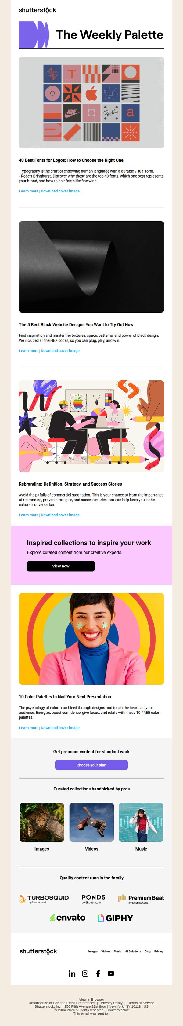 8. Shutterstock: Unlock the top 40 fonts to nail your logo design