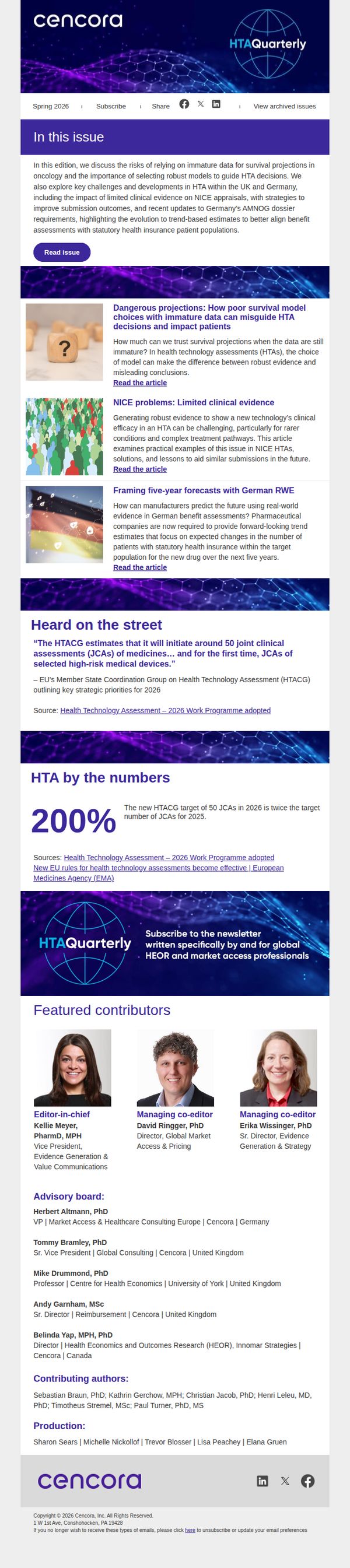6. Cencora: HTAQ Spring Edition: Better survival projections, stronger NICE cases, new AMNOG trend estimates