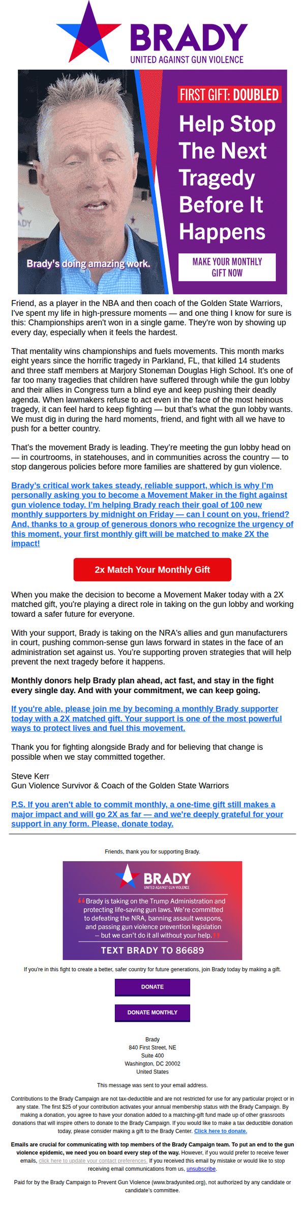 9. Brady : How we win the fight against gun violence