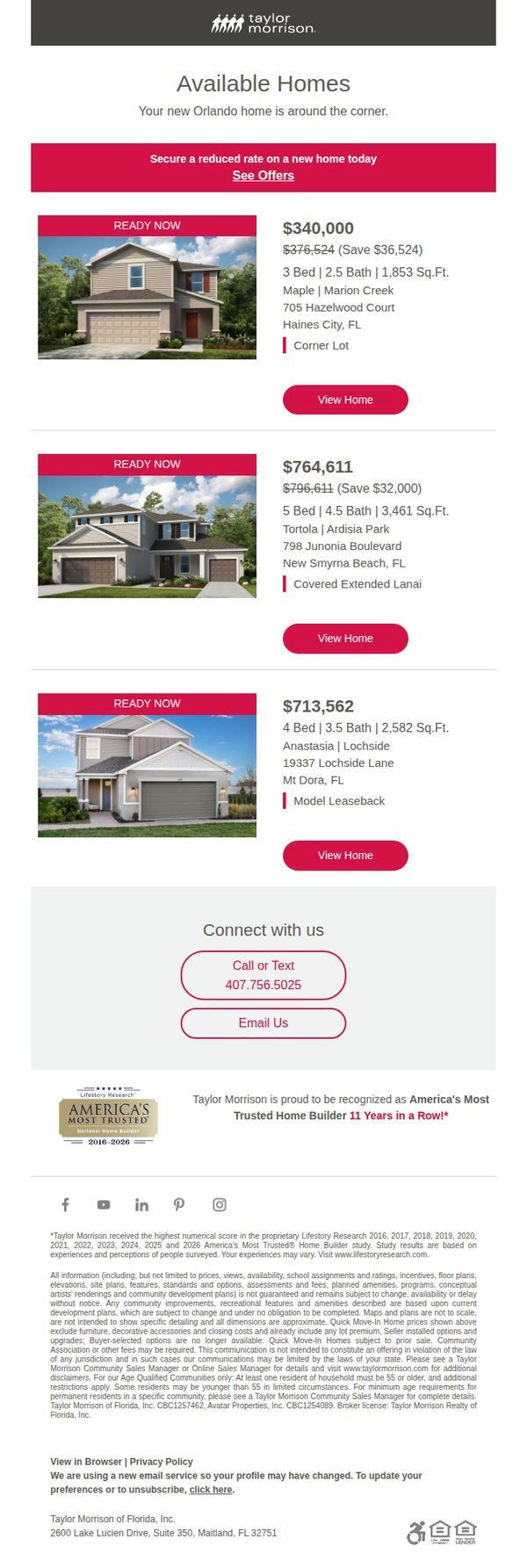 6. February 26 - Available Homes in Orlando