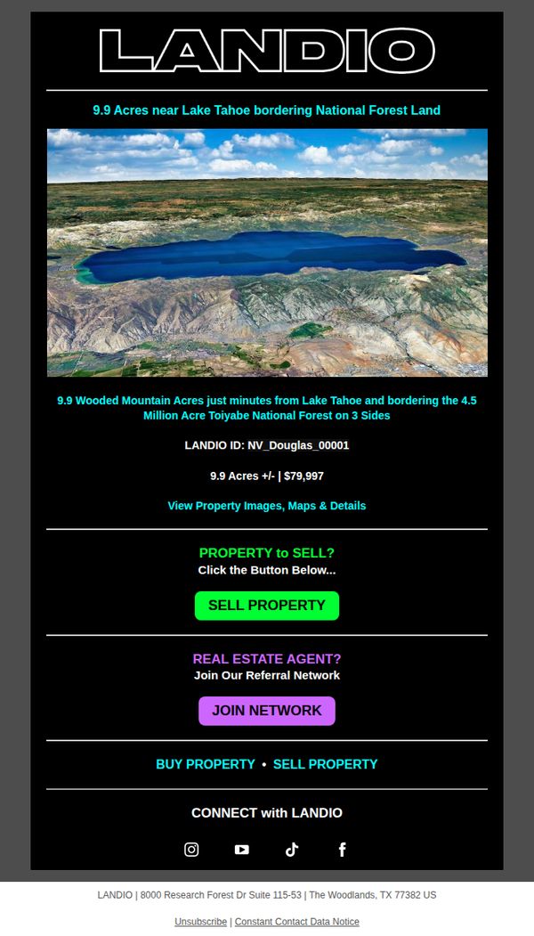 6. 9.9 Wooded Mountain Acres near Lake Tahoe bordering National Forest Land
