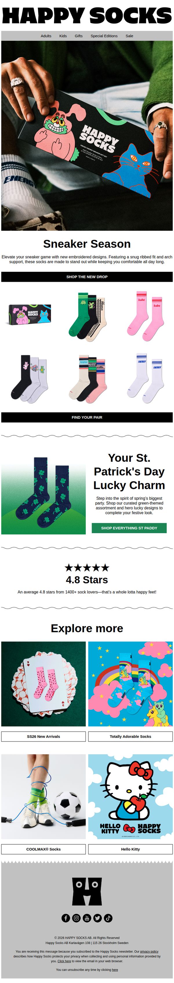 8. Happy Socks: Ready for sneaker season?
