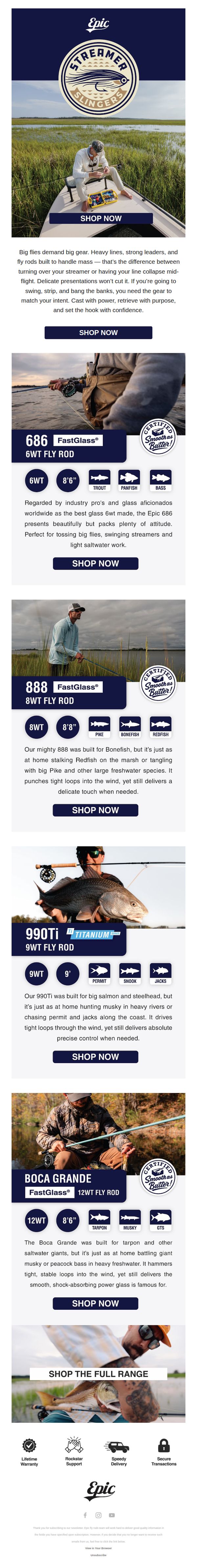 6. Epic Fly Rods: Epic Fly Rods for Big Flies & Big Water.
