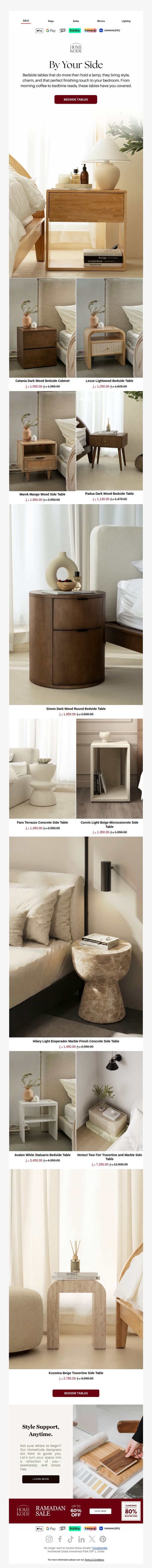 9. Homekode: Bedside Tables: The Perfect Pairing 🤍