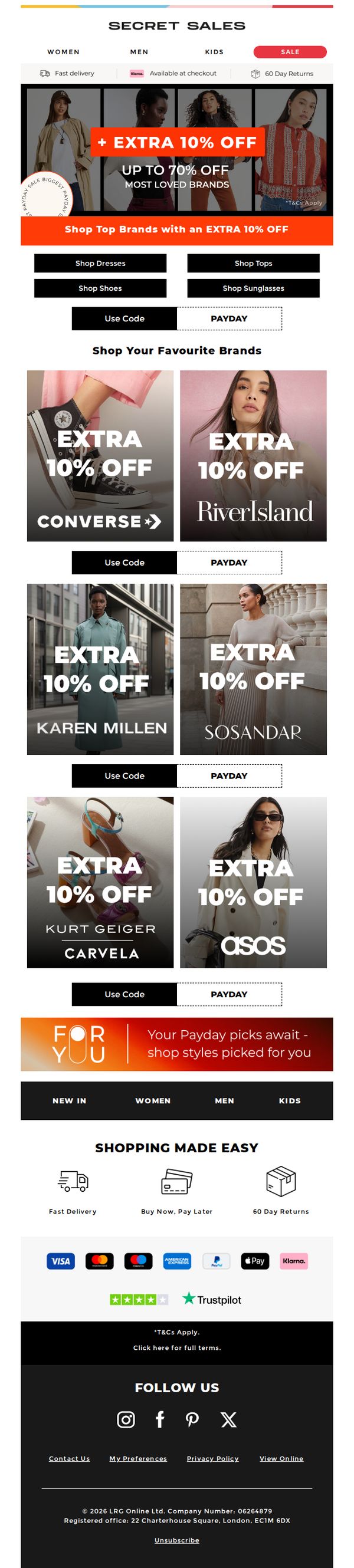 7. Secret Sales - UK: The Federico edit: up to 70% off Boohoo, Asos River Island & more