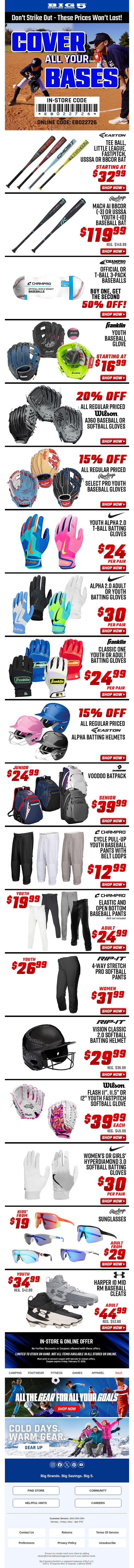 Big 5 Sporting Goods