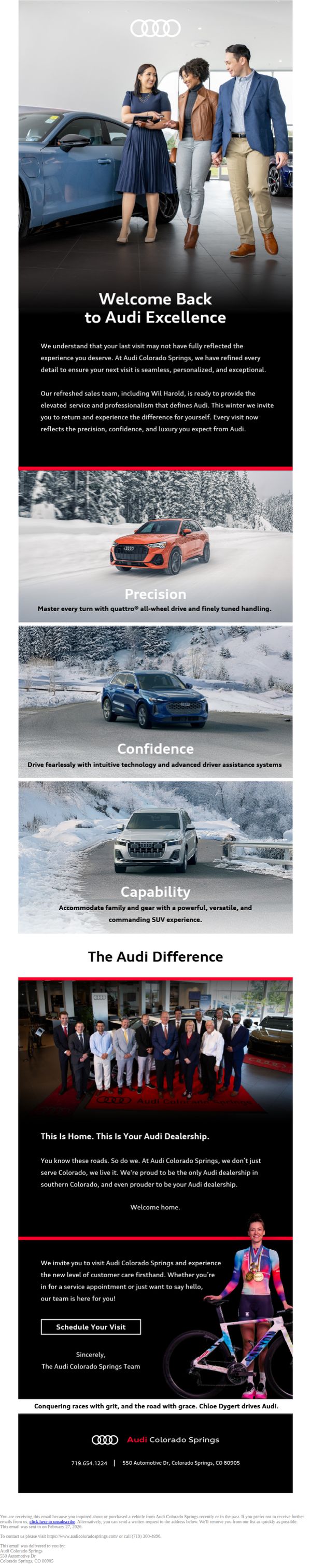 9. Phil Long Dealerships : Welcome Back to Audi Excellence