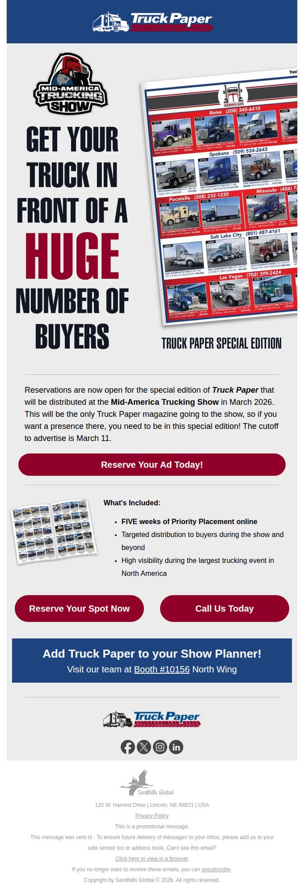 9. Reserve Your Ad in the Truck Paper Special Edition for Mid-America Trucking Show