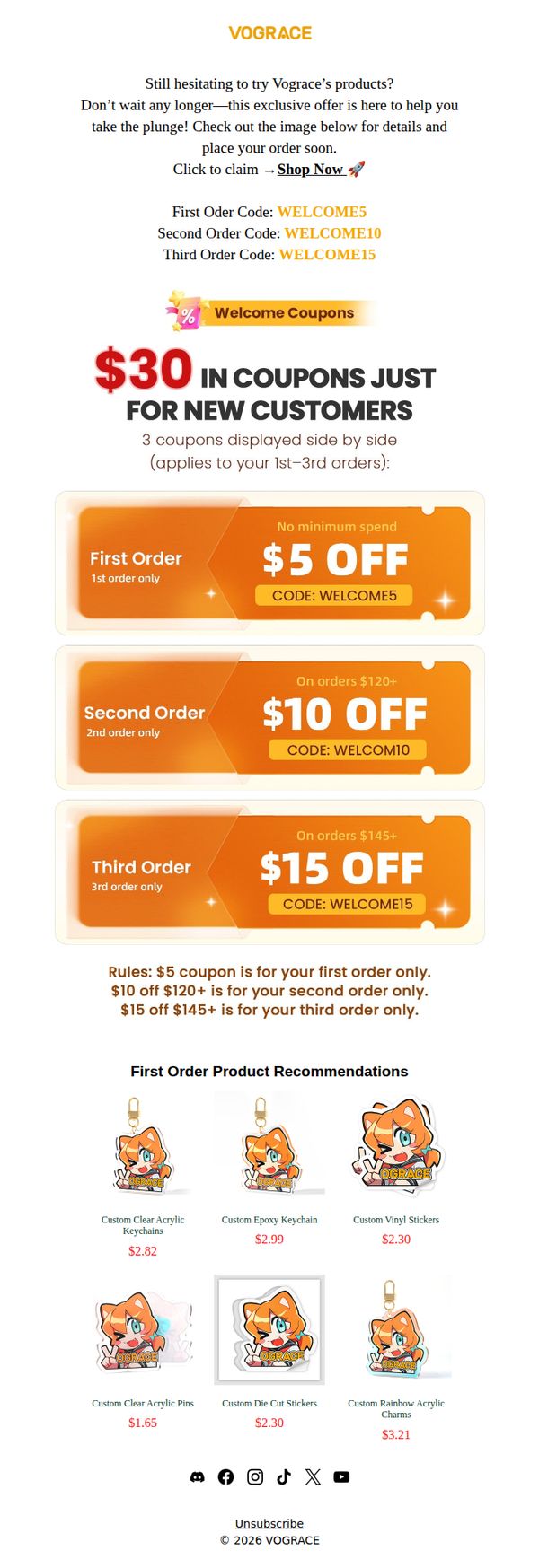 9. Vograce: Don’t Hesitate! 🛍️ Your Vograce Exclusive Offer Awaits