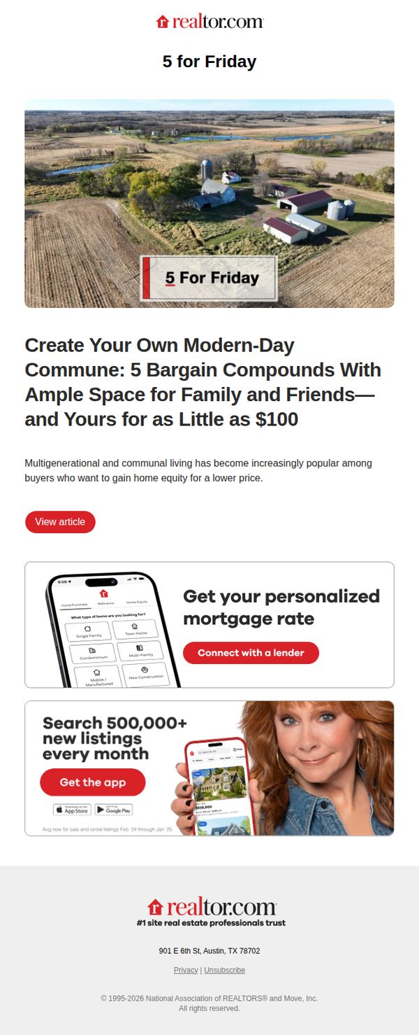 10. 5 for Friday: Create Your Own Modern-Day Commune: Bargain Compounds With Ample Space for Family and Friends—and Yours for as Little as $100