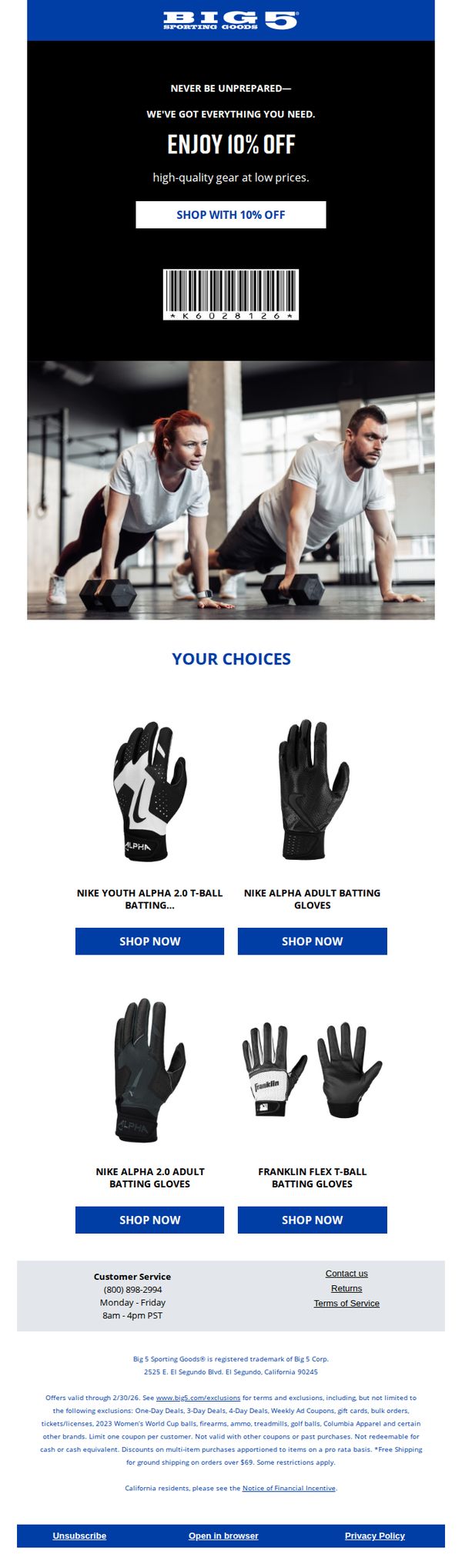 Big 5 Sporting Goods
