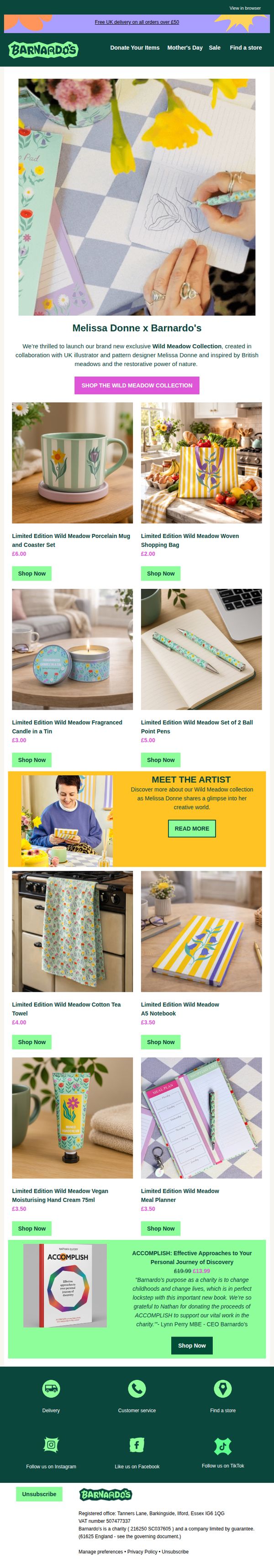 10. Barnardo's: Our NEW Limited Edition Collection 🌼