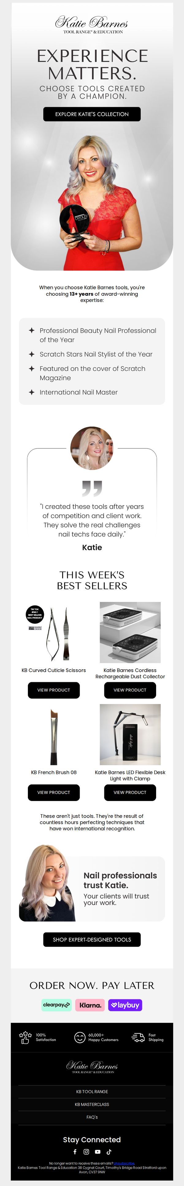 Katie Barnes Tool Range & Education