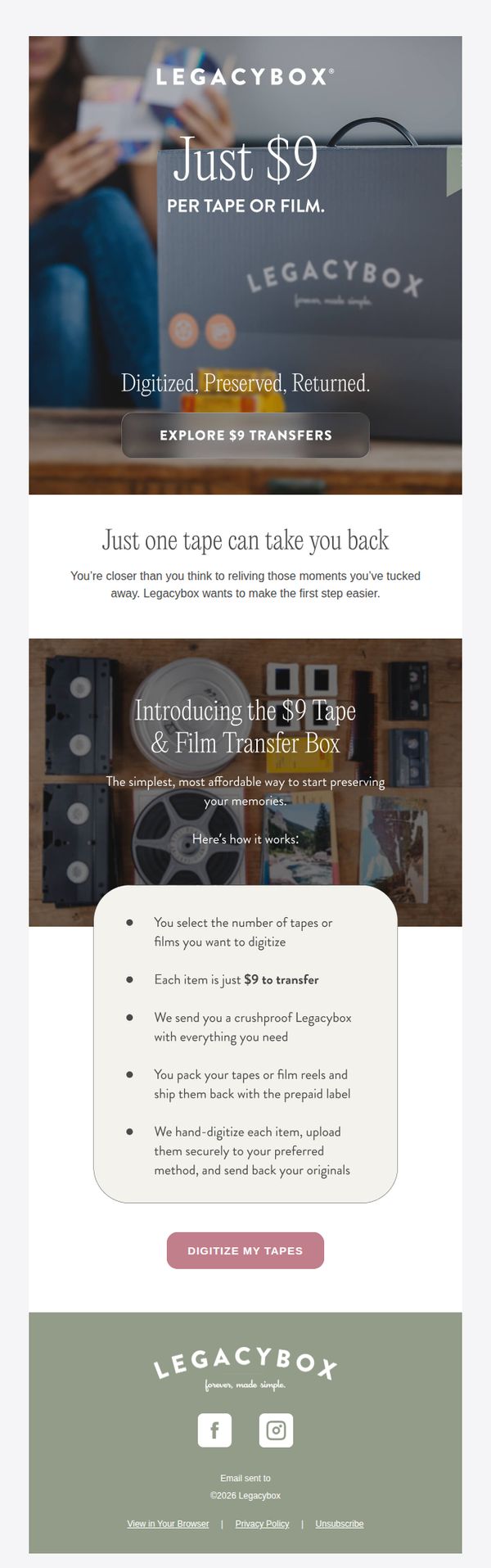 9. Legacybox: $9 to see it again for the first time 📼