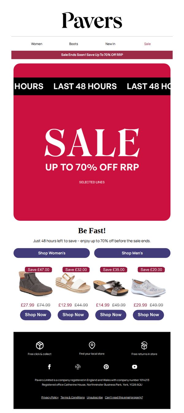 9. Pavers - UK: FINAL 48 HOURS 😯 | Up to 70% off