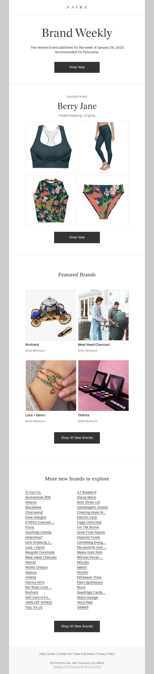 8. Faire Weekly New Arrivals (January 31, 2023)