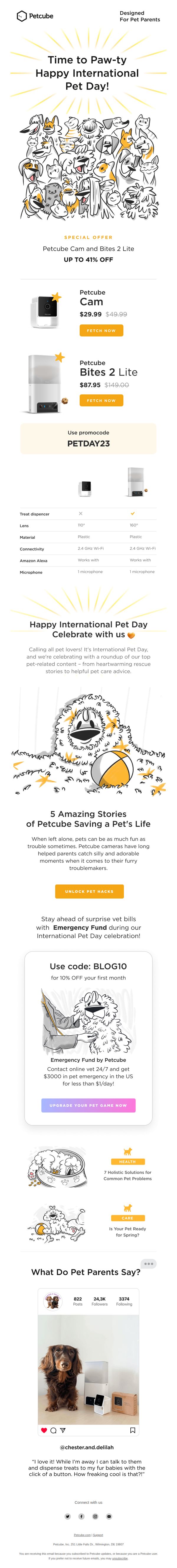 9. Petcube: Get Ready to Paw-Ty! It's International Pet Day! 💝