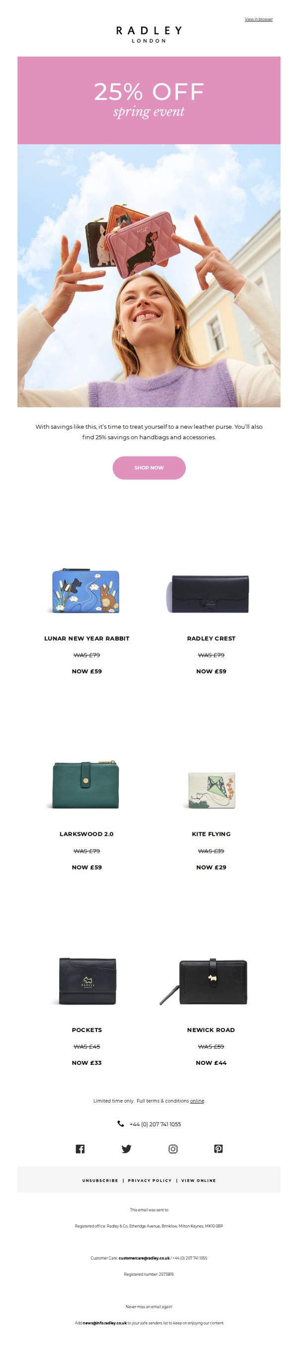 9. Radley London: All these purses now under £60 🏃‍♀️ 