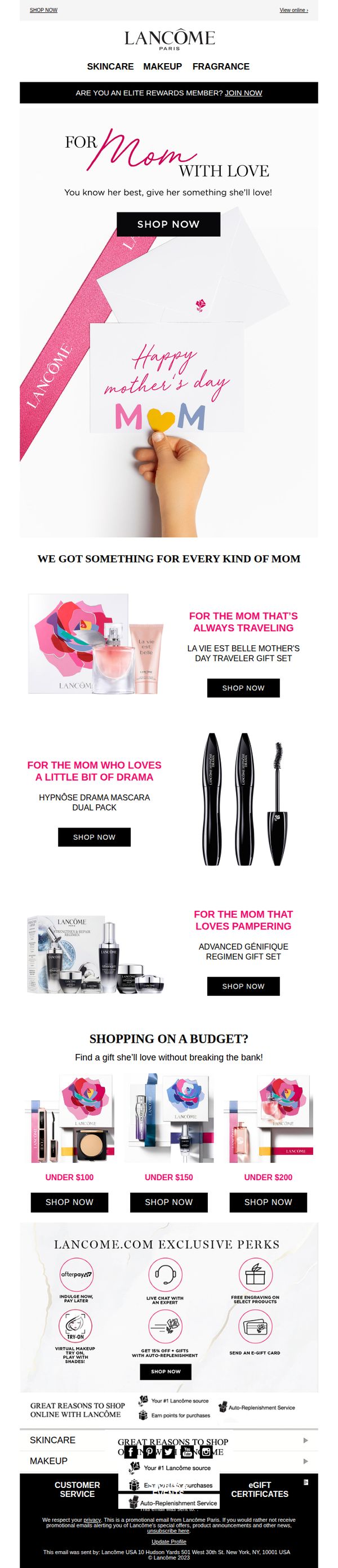 9. Lancôme - US: Moms… Don’t Worry, We Got You!