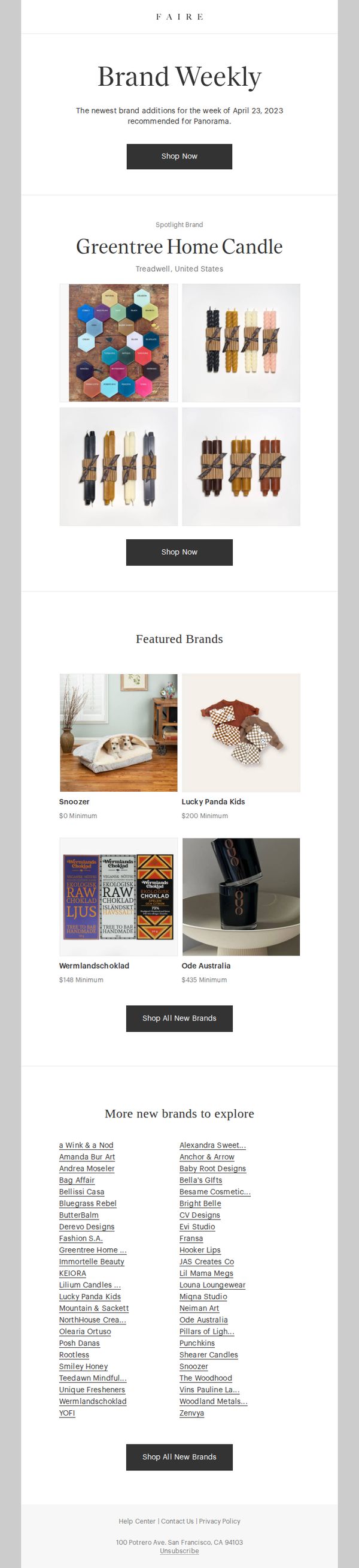 10. Faire Weekly New Arrivals (April 25, 2023)