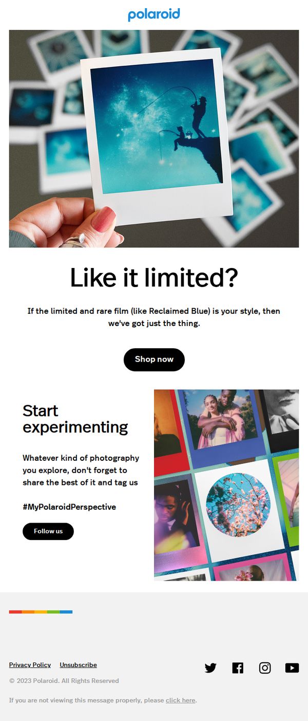 10. Add to your Polaroid collection with limited, exclusive, and experimental edition film