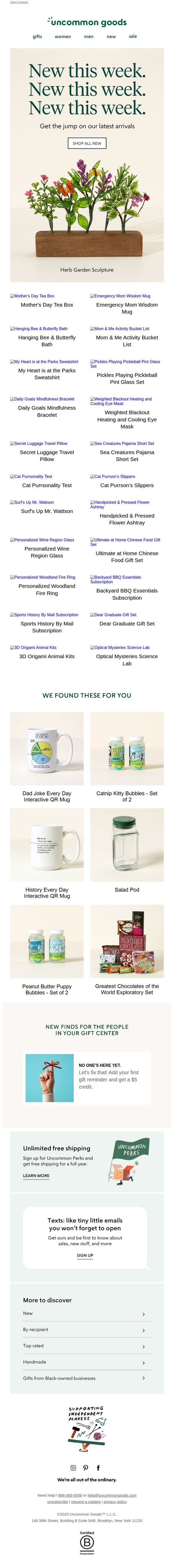 uncommon goods