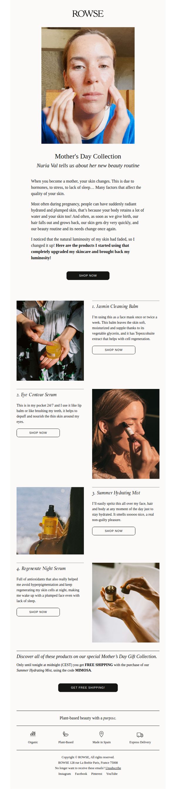 6. Nuria Val's beauty routine as a mother